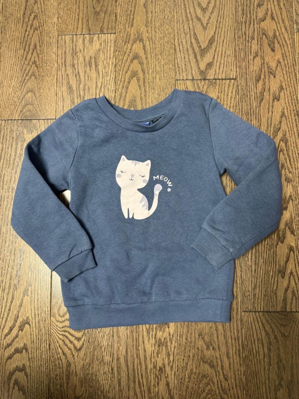 lupilu Blue Crewneck Sweatshirt with cat print size 2-4Y